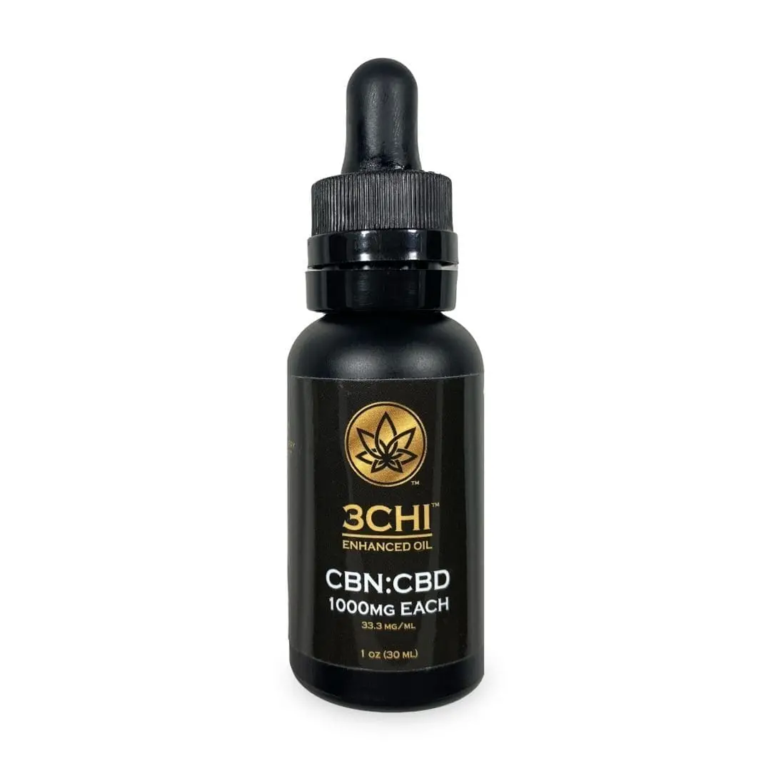 3Chi CBN:CBD Oil (1000 mg Total Each CBN & CBD)