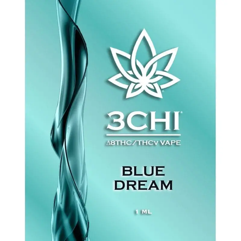 3Chi THCV Vape Cartridge – Blue Dream (75% Delta 8 THC, 10% THCV, 10% CBC)