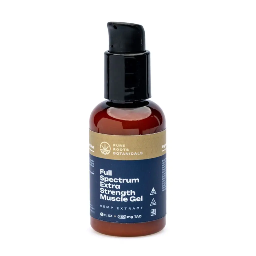 Pure Roots Botanicals Full Spectrum Extra Strength Muscle Gel – 2 oz