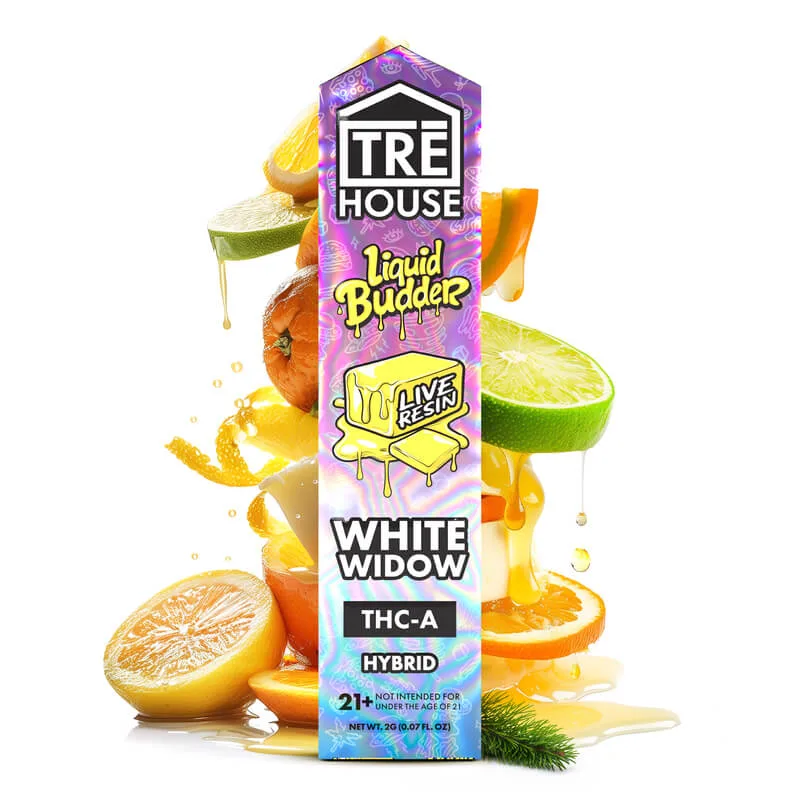 Tre House Live Resin Liquid Budder THC-A Vape – White Widow – 2g