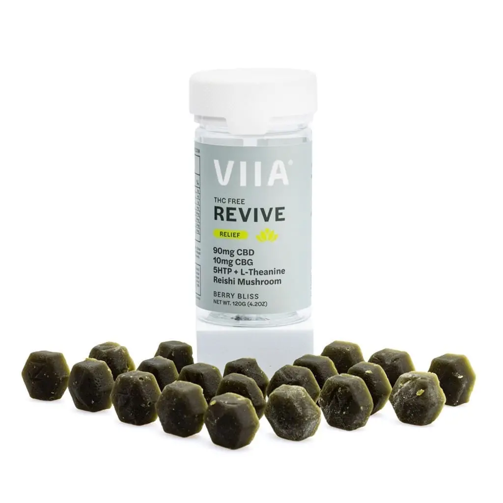 VIIA CBD and CBG Revive Relief Gummies – THC Free