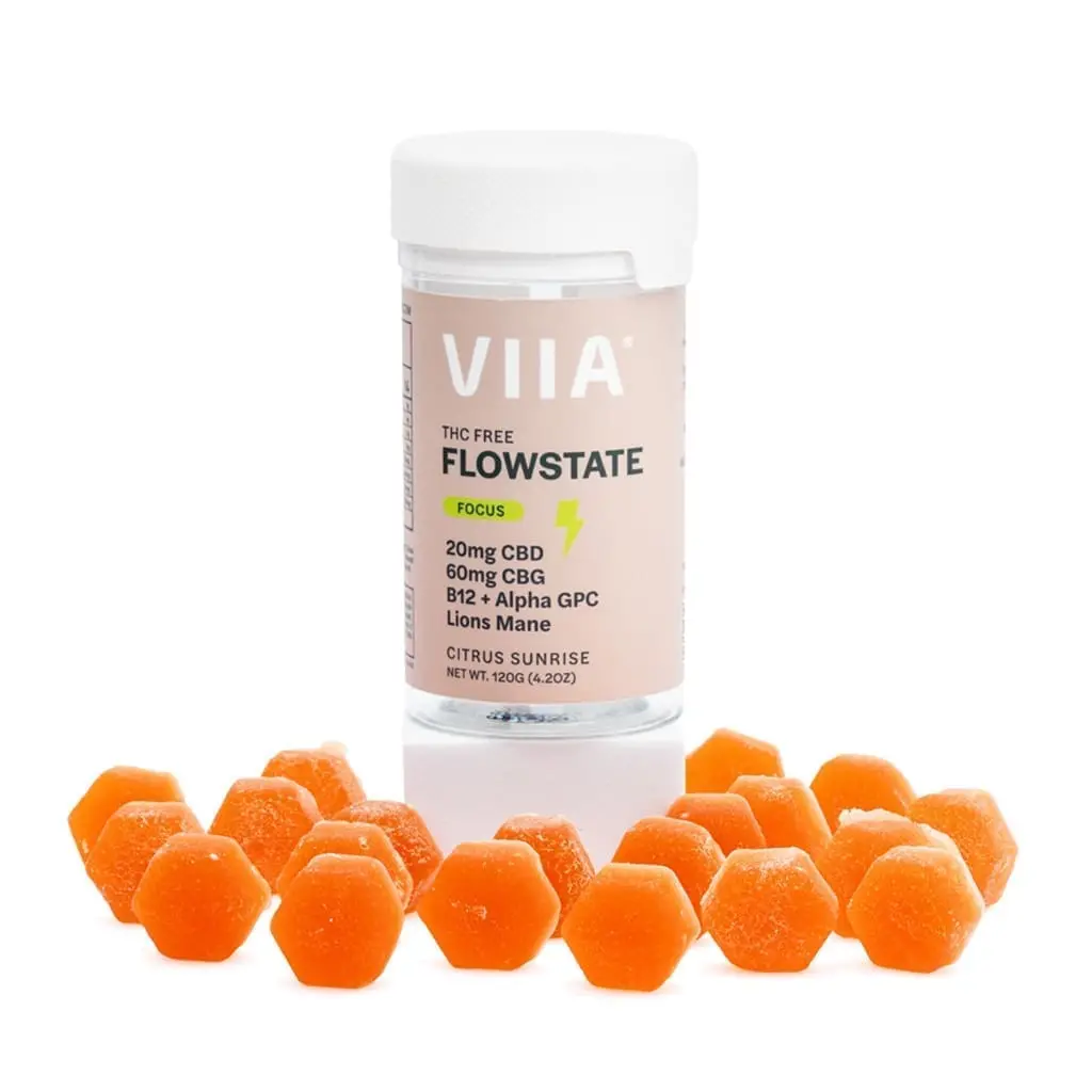 VIIA CBG and CBD Flowstate Focus Gummies – THC Free